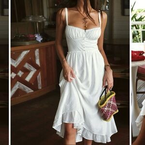 Elegant White Summer Dress